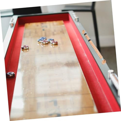 Totority Exquisite Wooden Shuffleboard Score Counter Billiard Game Scorer Compact Portable Score Keeper