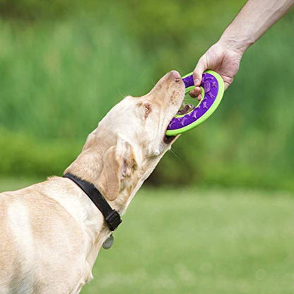 Hero Outer Armor, Fetch Ring Dog Toy, Floats & Squeaks, Purple - style: Ring - Purple