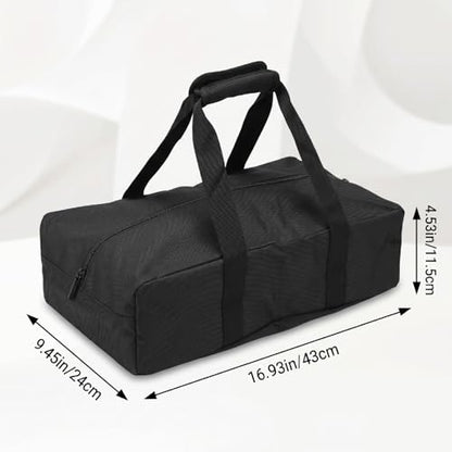 Fockety Bocces Ball Carry Bag with 8 Compartments, Portable Storage Bag for bocces Set, Water Proof Oxford Fabric, Padded Handle and Detachable Shoulder Strap for Outdoor Games