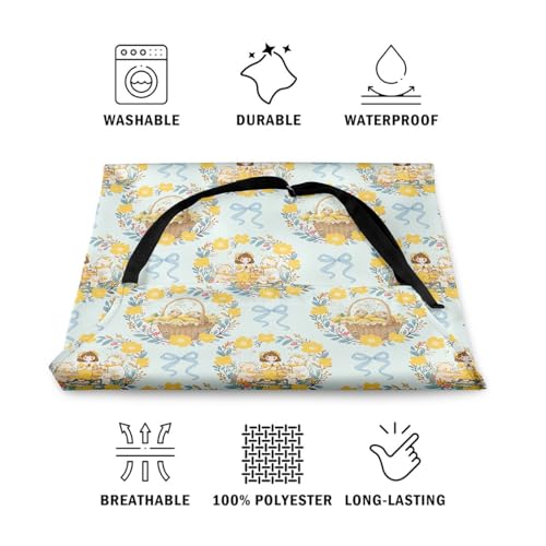 Castle Fairy Cute Rabbit Deer Kitchen Apron - color: Bow Blue Yellow
