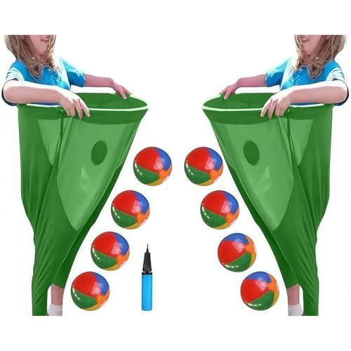 Granny Pants Yard Game,Granny Pants Outdoor Game, Giant Recreational Tossing Games, Team Relay Family Reunion Party Field Game Set,Perfect for BBQ, Tailgating, Camping & Corporate Events - color: 2pc-green