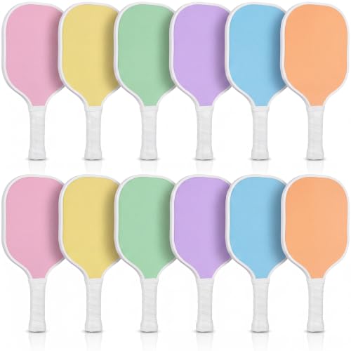 Wood Paddleball Racket Set PE Equipment for Elementary School Paddle Ball Racket with Non Slip Grip Physical Education Class Equipment for Men Women - size: Macaron
