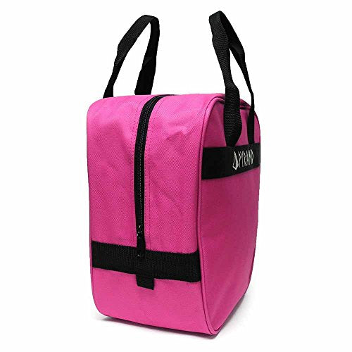 Pyramid Prime One Single Tote 1 Ball Bowling Bag with Large Padded Foam Bowling Ball Holder - Holds A Pair of Bowling Shoes (Up To US Mens Size 10) - color: Hot Pink