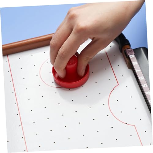 NOLITOY Air Hockey Pushers and Pucks Plastic Lightweight High Impact Resistant Hockey Accessories Replacement with Comfortable Grip and Design