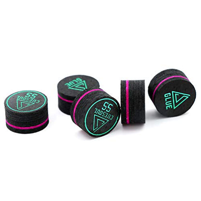 CUESOUL Cue Tips-Pool Cue Tip/Snooker Cue Tip/Glue on Tip - color: Pool cue tip-SS
