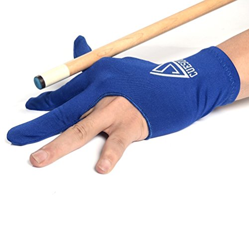 CUESOUL 10pcs/Set 3 Finger Billiards Gloves Pool Cue Gloves - color: Blue