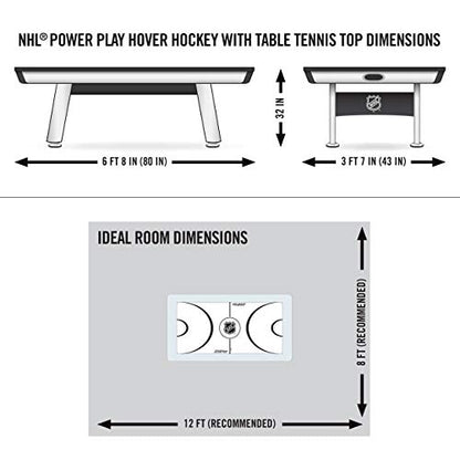 EastPoint Multi-Game Tables, Play 2-in-1 Air Hockey Table with Table Tennis Top - Perfect for Family Game Room, Adult rec Room, basements, Man cave, or Garage