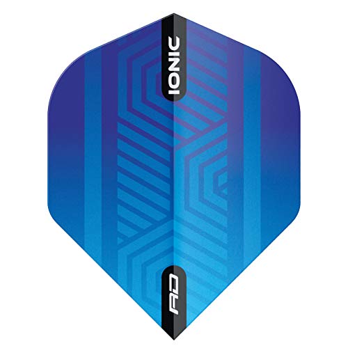 RED DRAGON Hardcore Ionic Dart Flights - 3 Sets Per Pack (9 Dart Flights in Total) - color: Blue