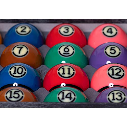 Aramith Tournament Black TV Billiard Pool Ball Set 2 1/4"