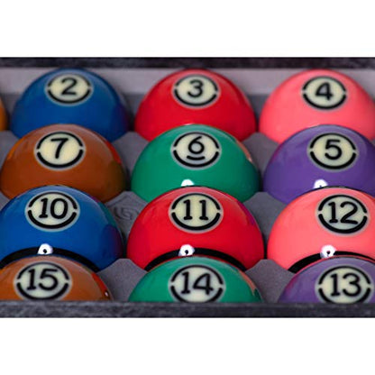 Aramith Tournament Black TV Billiard Pool Ball Set 2 1/4"