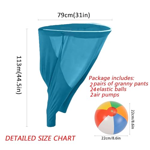 Granny Pants Yard Game, Field Day Games, Big Pants Ball Catch Game | Suitable for all ages,soft comfortable breathable fabric,sturdy durable,diverse play options adaptable to various scenarios - color: Yellow Blue