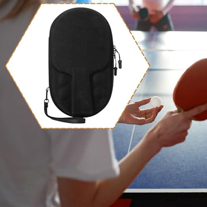 Table Tennis Racket Cover Carry Bag Protect Cover Hold 2 Paddles 4 Balls Pingpong Storage Bag