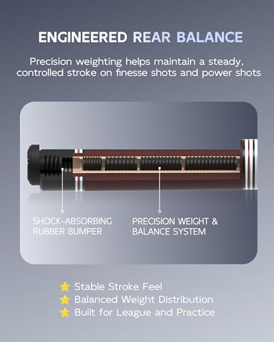 CRICAL RICAL Carbon Fiber Pool Cue 58” 19oz Billiard Cue Pro Taper Shaft Low Deflection Pool Cue Stick Professional Hand-Made Inlay Pool Stick with 12.5mm Tip-Competition Level, Ultra-Smooth - color: Red