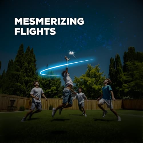 Gravity Disc NightFlights (2 Pack) – Glow in the Dark Mini Flying Disc for Nighttime Outdoor Fun | Ultra-Fast Throw Toy for Kids, Teens & Adults | Trick Shots, Backyard Games, Pocket-Sized Travel Toy