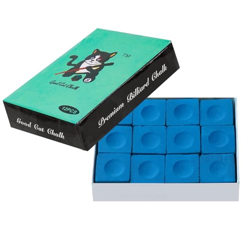 Pool Cue Chalk – Professional Billiard Chalk Set, Bulk Packs Available (12PCS / 24PCS / 144PCS), Long-Lasting Grip, Anti-Miscue, Low Deflection Cue Tip Chalk - size: 1Pack Set Of 12PCS