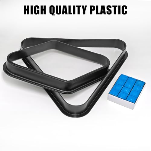 Plastic Pool Ball Rack Billiard Ball Triangle Rack, Pool Table Ball Holder Positioning Rack,2-1/4" Pool Ball Rack