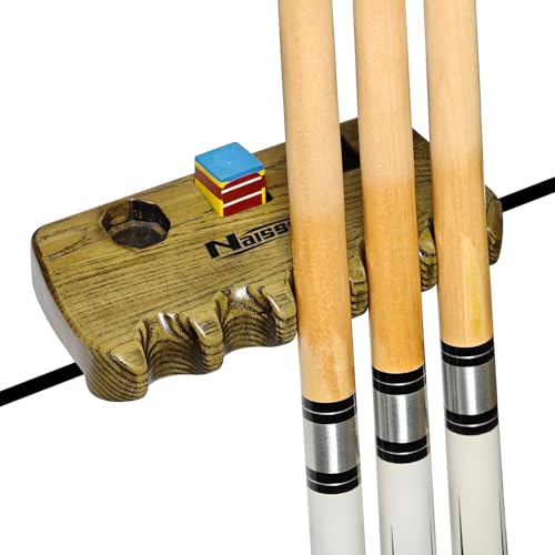 Cue Rest Cue Stick Holder Pool Cue Holder - style: Wood-5 Holes