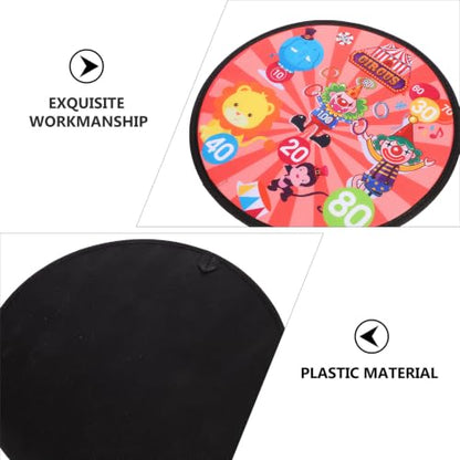 Healifty Sticky Ball Dart Board for Interactive Set with Cloth Material and Practice Aim Feature Suitable for Indoor Living Room and Outdoor Lawn Play