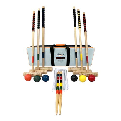 Baden 6-Player Champions Croquet Set with Soft Grip Handles Medium - style: Champions Series