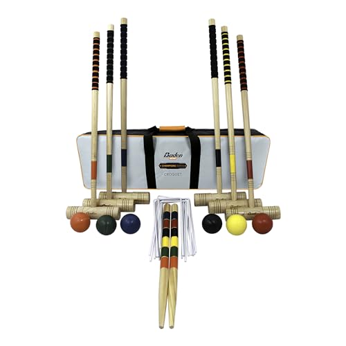 Baden 6-Player Champions Croquet Set with Soft Grip Handles Medium - style: Champions Series