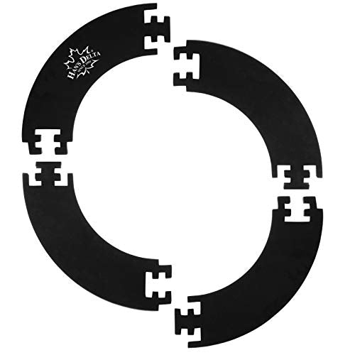 HAN'S DELTA Professional Dartboard Backboard Surround Wall Protector - color: Black Round