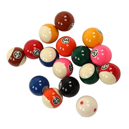 Billiards Balls Replacement, 5.72cm Billiards Balls 16 Pieces Large Size Resin Pool Balls Set for Entertainment