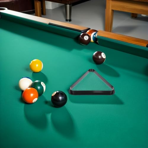 Yardwe Mini Triangle Pool Rack Billiard Ball Triangle Rack Diamond Rack Pool Table Ball Holder Positioning Rack for Miniature Pool Billiards Accessory - size: 12.9X12.9CM