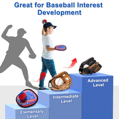 Toss and Catch Ball Set Beach Toys Outdoor Games Yard Games for Kids Ages 4-8 Baseball Games Sticky Balls Outdoor Toy for Kids Gifts for Boys & Girls
