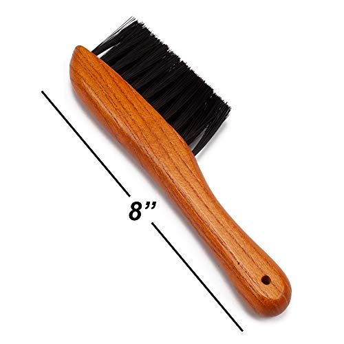 GSE Games & Sports Expert 2-Piece Solid Wood Billiard Pool Table Brush and Rail Brush Set, Billiards Pool Table Cleaning Tools - color: Oak