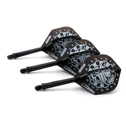 CUESOUL Jazz-Metal ROST Integrated Dart Shaft and Flights Standard Shape,Set of 3 pcs - color: CS-JMAK51XKLTB