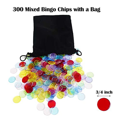 Yuanhe Deluxe Bingo Game Set - Metal Round Cage, 75 Colored Balls, 50 Bingo Cards, 300 Mixed Chips and Master Board for Large Groups, Parties - style: Classic