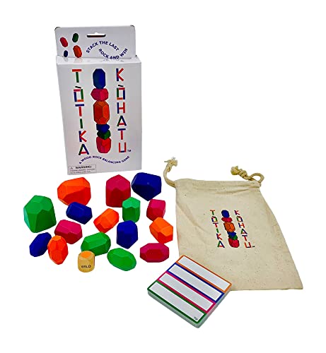 A Wood Rock Stacking Game