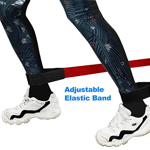 Three Legged Race Bands, 2 Sets, Team Building, 3 Legged Race Bands, Outdoor Party Group Game for Teenagers Adults, Cooperative Team Race for Birthday, Relay Race, Field Day, Backyard Activity Game - size: For 8 people（Red&Blue）