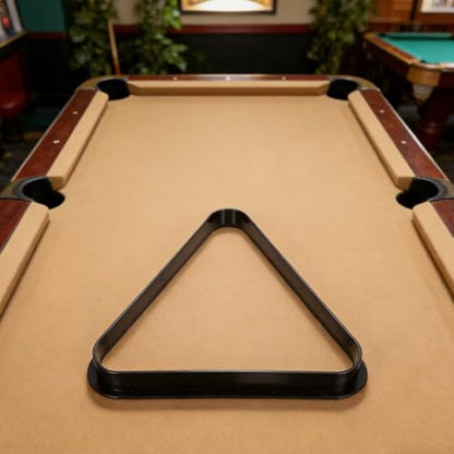 Toddmomy Mini Billiard Triangle Rack Pool Table Ball Organizer Billiard Frame for Home Parties Clubs Fits - size: 25.00X25.00X2.90CM