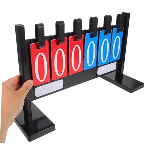 Holibanna Weatherproof Portable Tabletop Scorekeeper Flip Scoreboard for Basketball Football Tennis Volleyball with Stable Freestanding Base and Thickened Construction