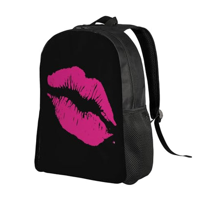 Kiss Lips Front Backpacks For Men Women Book Bag Travel Hiking Camping Work Lightweight - color: Ye20