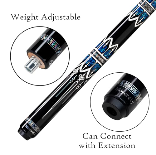 Carbon Fiber Pool Cue,11.8mm/12.5mm Low Deflection Cue Stick,Professional Pool Stick with Case - color: MF4, size: 11.8mm