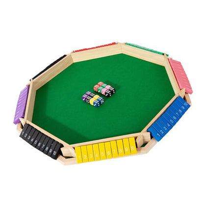 Flipping Board Set with 16 Unique Dices for Sensory and Imagination Games Role Playing Props Family Party Game