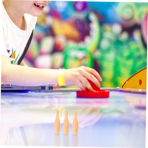 VICASKY 10Pcs Mini Bowling Pins Portable Tabletop Bowling Game Accessories for Fun Family Play Durable Plastic Small for Adults Easy to Store