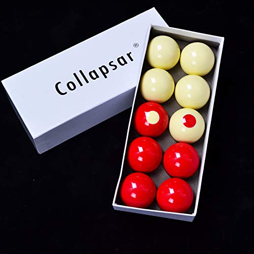 Collapsar Bumper Pool Balls 2-1/8" Regulation Size,Standard 10 Billiard Balls Set