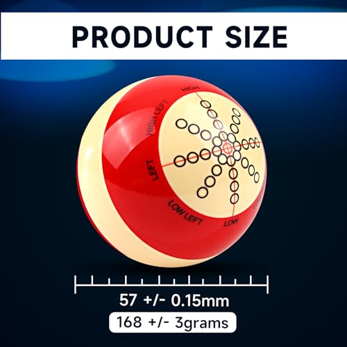 GSE Games & Sports Expert Billiard Practice Training Cue Ball, AAA-Grade PRO Cup Standard Pool Billiard Cue Ball (6 oz 2-1/4" Several Colors Available) - color: Artifact Cue Ball