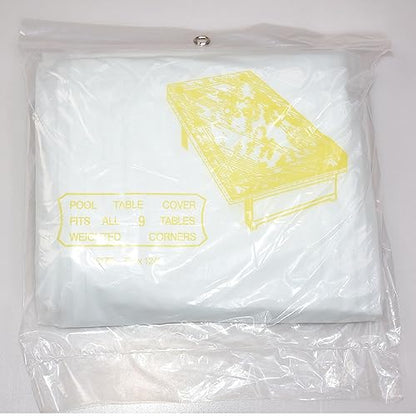 Transparent Pool Table Billiard Dust Cover - Fits 7/8/9 ft. Table