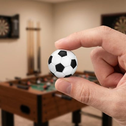 Veemoon 10pcs Table Foosball Replacement Ball, 22mm Mini Plastic Soccer White Miniature Soccer Ball Tabletop Foosball Accessories for Recreation Room Sport Handcraft Making