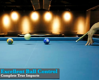JAPER BEES Billiard Ball/Pool Ball Set Complete 16balls 2-1/4" Regulation Size&Weight Resin Ball - style: Marble White