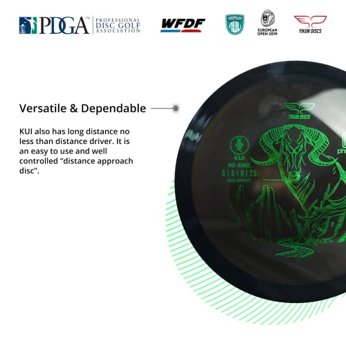 Yikun Midrange Disc Golf Disc-Overstabel Golf Mid-Range,PDGA Approved Great for Competition,Leisure and Entertainment - color: black