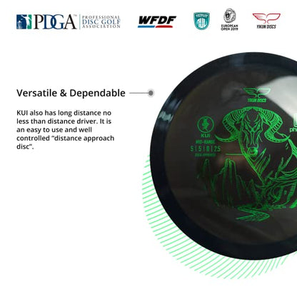 Yikun Midrange Disc Golf Disc-Overstabel Golf Mid-Range,PDGA Approved Great for Competition,Leisure and Entertainment - color: black