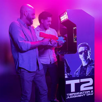 Arcade1Up Terminator 2 Deluxe Arcade Machine with Real-Feel Arcade Guns, 17" BOE Color Monitor, Dual Speakers and Wi-Fi Online Leaderboards, 5' Tall