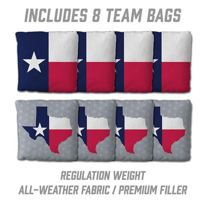 YouTheFan State of Texas 2’ x 4’ Professional Wood Cornhole Game with Bags