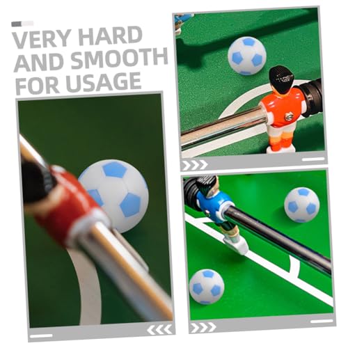 Abaodam 6pcs Foosball Balls Mini Football Game Accessories Tabletop Soccer Replacement Balls Bright for Adult Boys and Girls