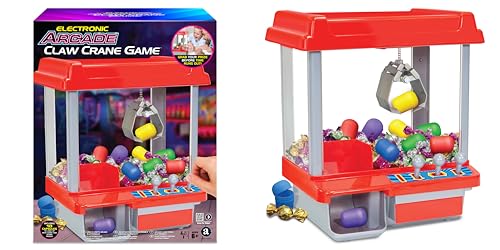 Ambassador Games: Electronic Arcade Claw Crane Game - Hyper Neon Black Series, Plastic Eggs to Fill with Prizes, Carnival-Style Music, Kids Ages 6+